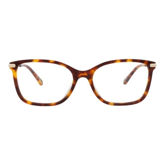 Chloé Womens Square/Rectangle Havana Gold Transparent Fashion Designer Eyewear - Picture 1 of 4